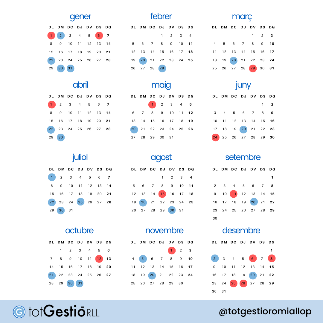 Calendario Fiscal 2024